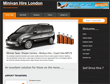 Tablet Screenshot of minivanhirelondon.co.uk